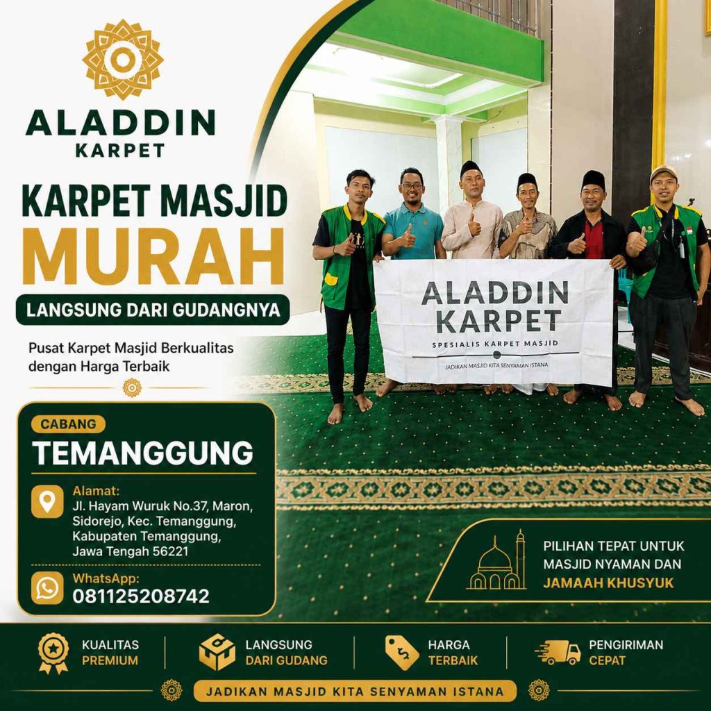 Karpet Murah Temanggung Untuk Masjid Nyaman Dan Tahan Lama