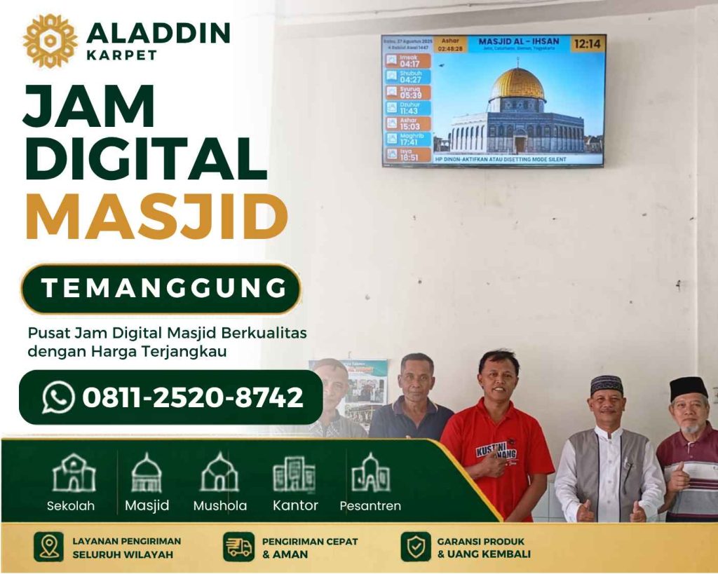 Toko Jam Digital Masjid Di Temanggung dengan Teknologi Modern untuk Jamaah